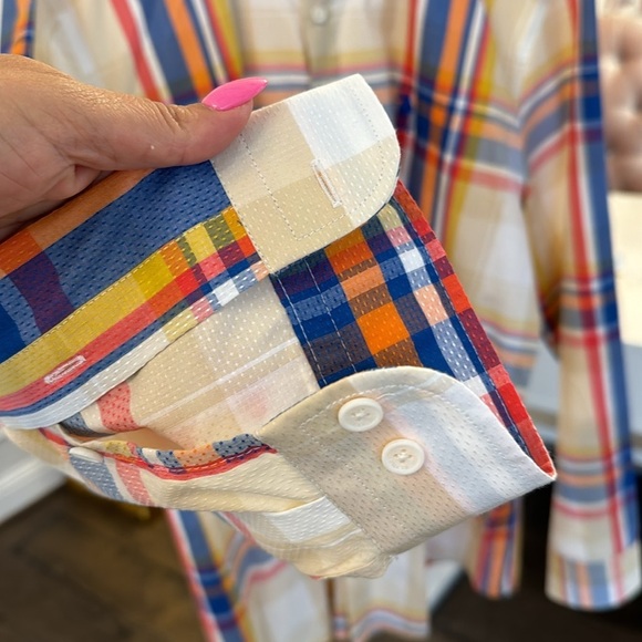 AS NEW. US POLO ASSN MEN BUTTON DOWN SHIRT SIZE 2XL SLIM FIT SHIRT - Picture 5 of 17